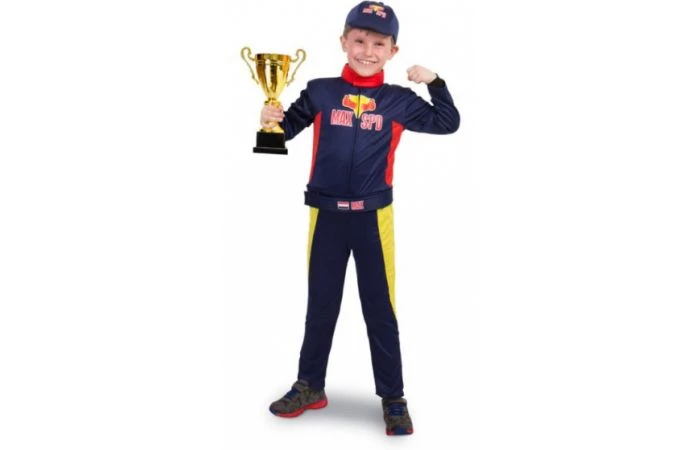 Verkleedset Race Outfit Max Met Pet - Maat M 3 Verkleedset Race Outfit Max Met Pet - Maat M