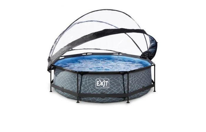 EXIT Zwembad ø300x76cm Met Overkapping En Filterpomp 3 EXIT Zwembad ø300x76cm Met Overkapping En Filterpomp