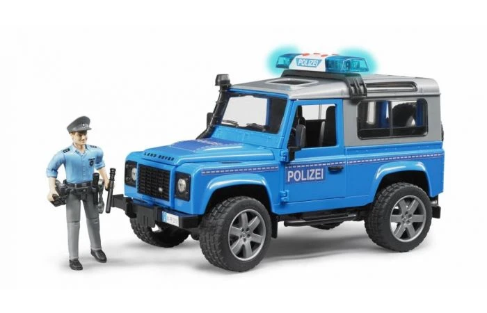 Bruder 2597 Land Rover Politieauto Met Agent En Accessoires 4 Bruder 2597 Land Rover Politieauto Met Agent En Accessoires - Afbeelding 2