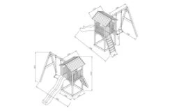 AXI Beach Tower Speeltoren Met Enkele Schommel Bruin/wit -Buitenspeelgoed Winkel 8717973939245.ild .01 1920x1920