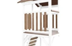 AXI Beach Tower Speeltoren Met Enkele Schommel Bruin/wit -Buitenspeelgoed Winkel 8717973939245.iwb .04 1920x1920