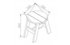 AXI 3-delig Picknickset Rond Grijs/wit -Buitenspeelgoed Winkel 8756a8ac56c7852ceb6a56c14c10d9e8522a3ebf7d8f427d024c859e4e2a3091