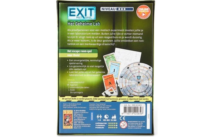 999 Games Exit - Het Geheime Lab 4 999 Games Exit - Het Geheime Lab - Afbeelding 2