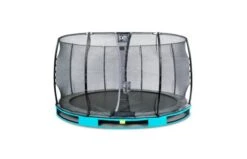 EXIT Elegant Inground Trampoline Met Economy Veiligheidsnet 366 Blauw