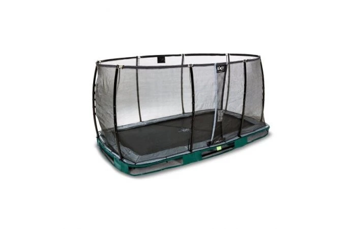 EXIT Elegant Premium Inground Trampoline Met Deluxe Veiligheidsnet 214x366 Groen 4 EXIT Elegant Premium Inground Trampoline Met Deluxe Veiligheidsnet 214x366 Groen - Afbeelding 2