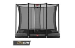 BERG Ultim Favorit InGround 280x190 Grijs + Veiligheidsnet Comfort