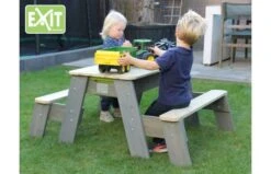 EXIT Aksent Zand-,Water- En Picknicktafel L (2 Bankjes) -Buitenspeelgoed Winkel 8de2edd317fdae40fe89f37912b48321c929c155b77a34b7c44cd06909c7554e
