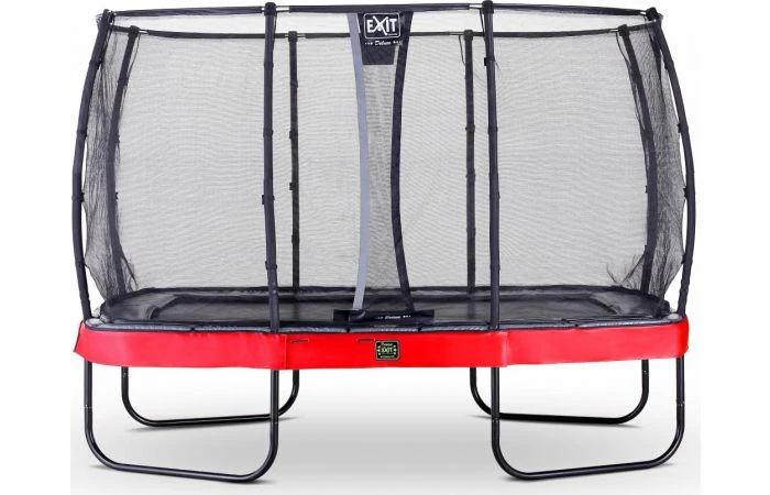 EXIT Elegant Premium Trampoline Met Deluxe Veiligheidsnet 214x366 Rood 3 EXIT Elegant Premium Trampoline Met Deluxe Veiligheidsnet 214x366 Rood