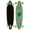 NIJDAM Black Dragon Longboard 36' Drop-through Jungle Fever Groen