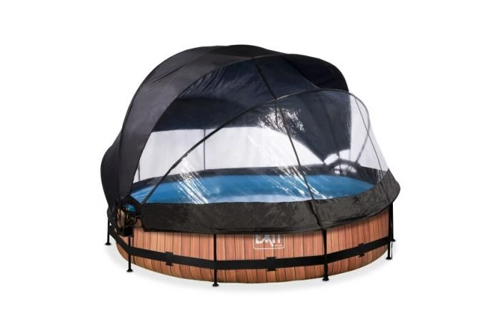 EXIT Zwembad ø360x76cm Met Overkapping, Schaduwdoek En Filterpomp 5 EXIT Zwembad ø360x76cm Met Overkapping, Schaduwdoek En Filterpomp - Afbeelding 3