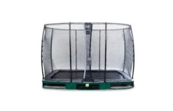 EXIT Elegant Inground Trampoline Met Economy Veiligheidsnet 214x366 Groen