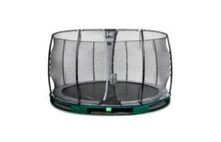 EXIT Elegant Inground Trampoline Met Economy Veiligheidsnet 366 Groen