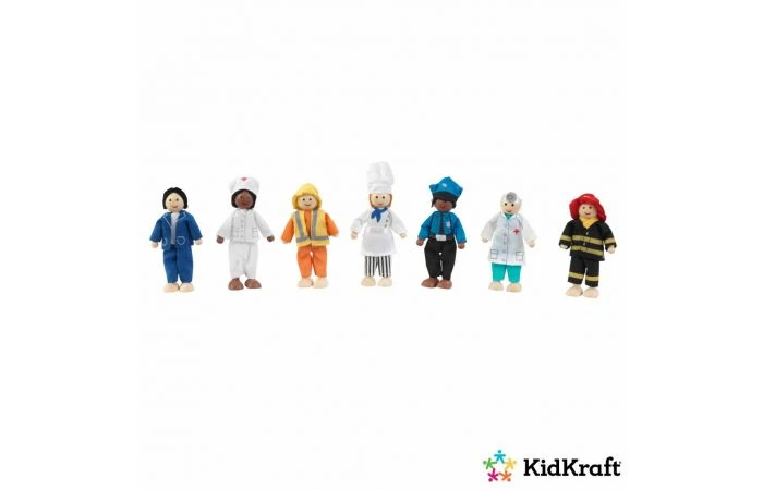 KidKraft Poppen Set- Beroepen 3 KidKraft Poppen Set- Beroepen