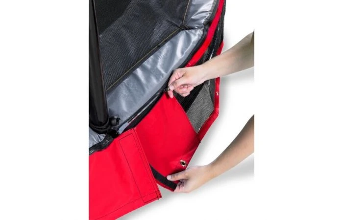 EXIT Elegant Premium Inground Trampoline Met Deluxe Veiligheidsnet 366 Rood 6 EXIT Elegant Premium Inground Trampoline Met Deluxe Veiligheidsnet 366 Rood - Afbeelding 4