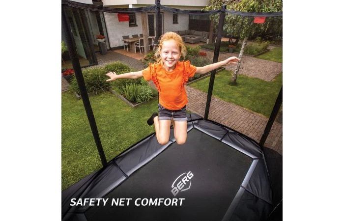 BERG Ultim Favorit InGround 410 Zwart + Veiligheidsnet Comfort 4 BERG Ultim Favorit InGround 410 Zwart + Veiligheidsnet Comfort - Afbeelding 2