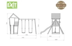 EXIT Aksent Speeltoren Met Aanbouwschommel (2 Schommels) -Buitenspeelgoed Winkel af43091cf53f413c6f309da4c4c6b473ce6dbb2a83b1a828c4237ba30fbce4a1