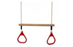 KBT Houten Ringtrapeze Met Kunststof Ringen - Rood