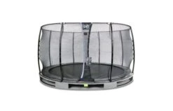EXIT Elegant Inground Trampoline Met Economy Veiligheidsnet 366 Grijs