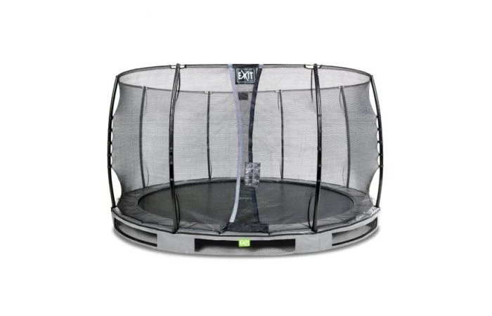 EXIT Elegant Inground Trampoline Met Economy Veiligheidsnet 366 Grijs 3 EXIT Elegant Inground Trampoline Met Economy Veiligheidsnet 366 Grijs