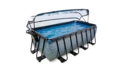 EXIT Zwembad 400x200x122cm Met Overkapping En Zandfilter- En Warmtepomp