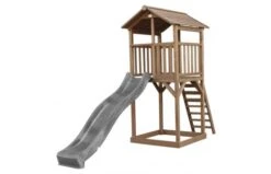 AXI Beach Tower Speeltoren Bruin -Buitenspeelgoed Winkel beach tower speeltoren bruin grijze glijbaan 1
