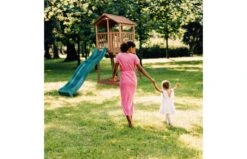 AXI Beach Tower Speeltoren Bruin -Buitenspeelgoed Winkel beach tower speeltoren bruin groene glijbaan 4 1