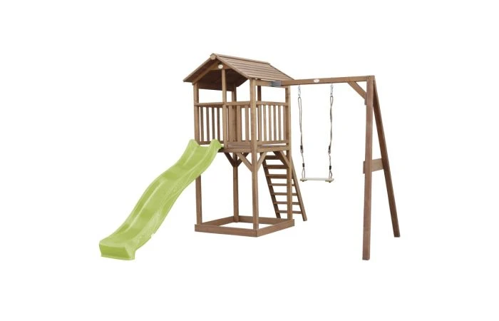 AXI Beach Tower Speeltoren Met Enkele Schommel Bruin 5 AXI Beach Tower Speeltoren Met Enkele Schommel Bruin - Afbeelding 3