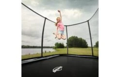 BERG Ultim Champion FlatGround 500 Grijs + Veiligheidsnet Deluxe XL -Buitenspeelgoed Winkel berg ultim champion flatground snd xl 1500x1500 m2