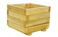 Woodvision Bloembak Vierkant 32 X 40 X 40 Cm Groen Geïmpregneerd