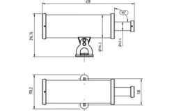 KBT Telescoop 'X' Rvs- White Rhino -Buitenspeelgoed Winkel bouwtekening van de rvs telescoop