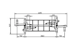 White Rhino Brug Freestanding -Buitenspeelgoed Winkel brug freestanding white rhino avonturenparcours afmetingen 1 1 1