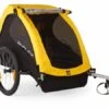 Fietskar Burley Bee Double -Buitenspeelgoed Winkel burley bee kinder fietskar 2 kinderen geel zwart 677147 0 l