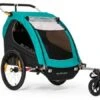 Fietskar Burley Encore X -Buitenspeelgoed Winkel burley encore x fietskar 2 kinderen zwart turquoise 617957 11 l