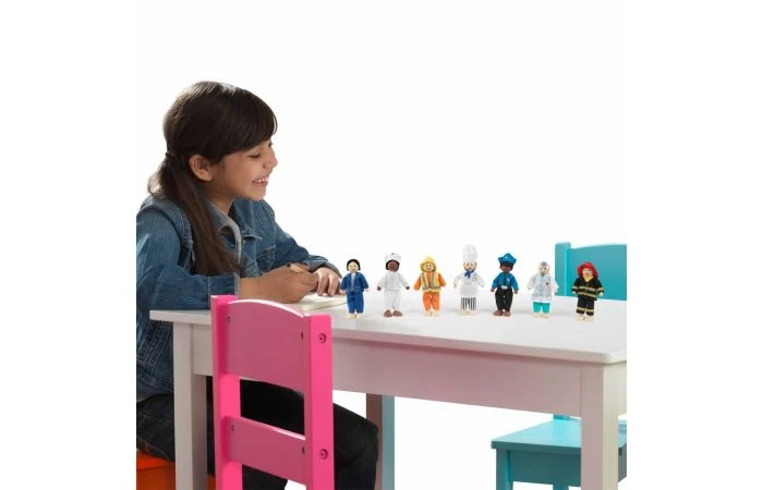 KidKraft Poppen Set- Beroepen 4 KidKraft Poppen Set- Beroepen - Afbeelding 2
