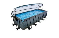 EXIT Zwembad 540x250x100cm Met Overkapping En Zandfilter- En Warmtepomp