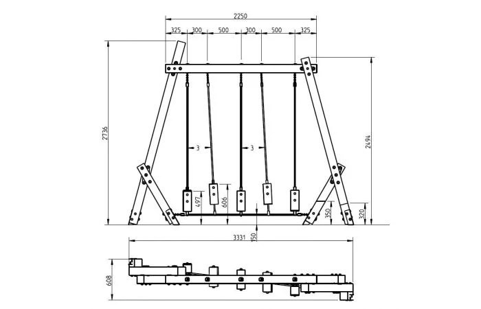 White Rhino Speeltoestel Jungle 4 White Rhino Speeltoestel Jungle - Afbeelding 2