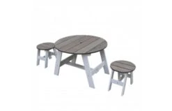 AXI 3-delig Picknickset Rond Grijs/wit