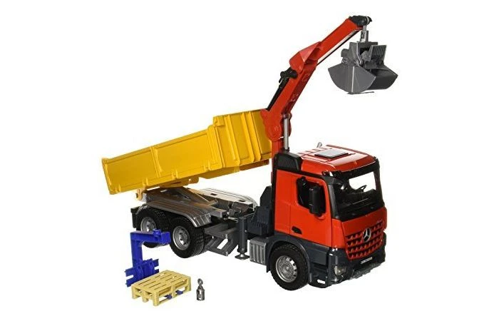 Bruder 3651 MB Vrachtwagen Arocs Met Palletkraan 5 Bruder 3651 MB Vrachtwagen Arocs Met Palletkraan - Afbeelding 3