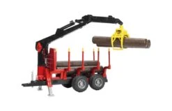 Bruder 2252 Bosbouw Trailer Met Vier Boomstammen En Kraan