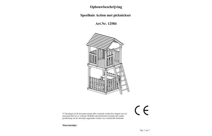 Woodvision Speeltoestel Action Met Picknickset 4 Woodvision Speeltoestel Action Met Picknickset - Afbeelding 2