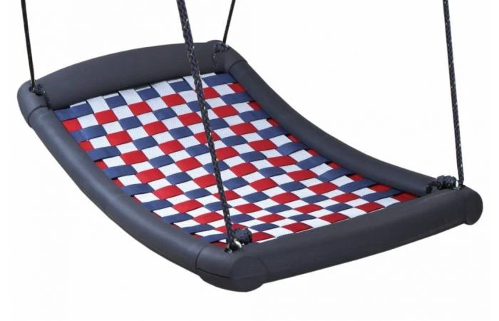 Multi Kids Schommel Medium 109 X 53 Cm Zilver / Rood / Blauw 3 Multi Kids Schommel Medium 109 X 53 Cm Zilver / Rood / Blauw