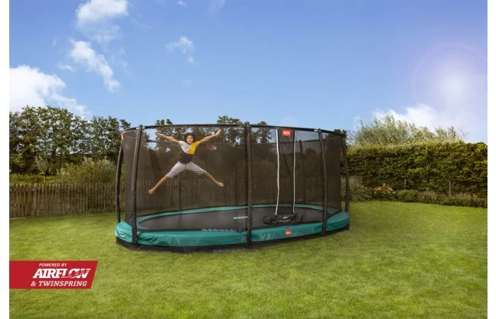 BERG Grand Champion InGround 520x345 Groen + Veiligheidsnet Deluxe Xl 4 BERG Grand Champion InGround 520x345 Groen + Veiligheidsnet Deluxe Xl - Afbeelding 2
