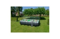 EXIT Black Leather Zwembad 540x250x122cm Met Zandfilterpomp En Overkapping En Accessoire Set -Buitenspeelgoed Winkel exit black leather zwembad 540x250x122cm met zandfilterpomp en overkapping en accessoire set zwart 6 1