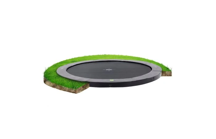 EXIT InTerra GroundLevel 427cm Trampoline Grijs 3 EXIT InTerra GroundLevel 427cm Trampoline Grijs