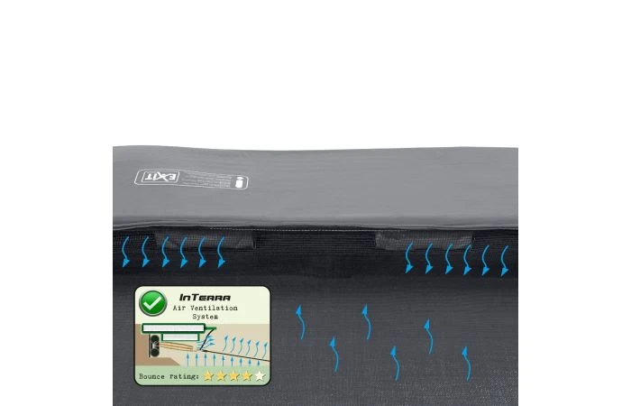 EXIT InTerra GroundLevel 427cm Trampoline Grijs 7 EXIT InTerra GroundLevel 427cm Trampoline Grijs - Afbeelding 5
