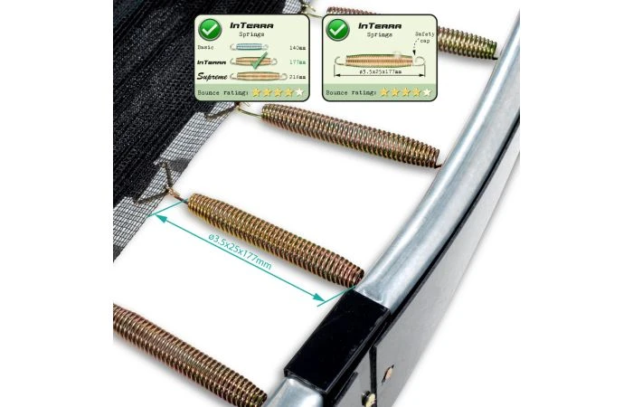 EXIT InTerra GroundLevel 427cm Trampoline Grijs 5 EXIT InTerra GroundLevel 427cm Trampoline Grijs - Afbeelding 3