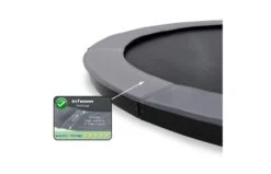 EXIT InTerra GroundLevel 427cm Trampoline Grijs 9 EXIT InTerra GroundLevel 427cm Trampoline Grijs -Buitenspeelgoed Winkel exit interra groundlevel trampoline o427cm grijs 4