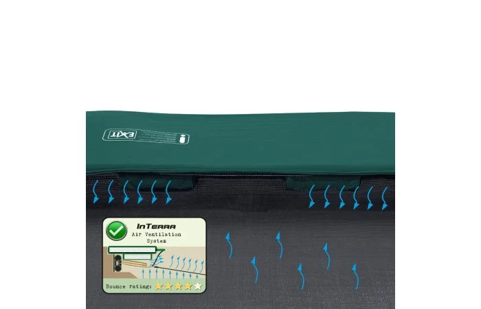 EXIT InTerra GroundLevel Trampoline 427 Groen 6 EXIT InTerra GroundLevel Trampoline 427 Groen - Afbeelding 4