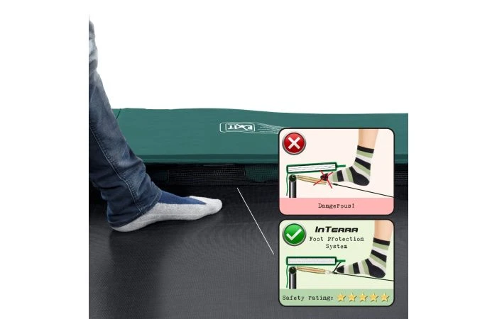 EXIT InTerra GroundLevel Trampoline 427 Groen 5 EXIT InTerra GroundLevel Trampoline 427 Groen - Afbeelding 3