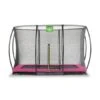 EXIT Silhouette Inground Trampoline Met Veiligheidsnet 214x305 Roze 2 EXIT Silhouette Inground Trampoline Met Veiligheidsnet 214x305 Roze -Buitenspeelgoed Winkel exit silhouette inground trampoline 214x305cm met veiligheidsnet roze